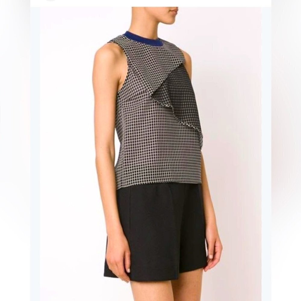 Carven Mixed Media Sleeveless Sheath Dress Size 34 ( US XS)
